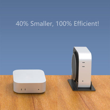 For Mac Mini M4 / M4 Pro Vertical Desktop Stand Metal Space Saving Holder, M4 / M4 Pro Metal
