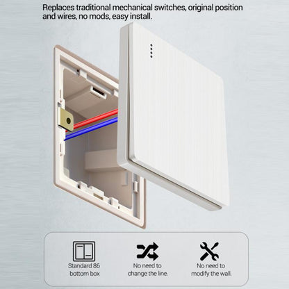 ANENG Remote Control Wireless Smart Home Lighting Panel, One-Gang, Two-Gang, Three-Gang