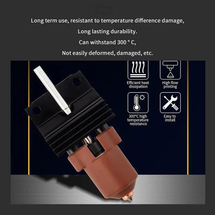 For Creality K1 / K1C / K1 Max Ceramic Hot End Kit High Flow Printer Accessory, 0.2mm, 0.4mm, 0.6mm, 0.8mm, Without Heatsink 0.2mm, Without Heatsink 0.4mm, Without Heatsink 0.6mm, Without Heatsink 0.8mm, 0.2mm For Machines After 2025