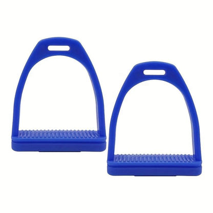 1pair High-strength Engineering Plastic Stirrup With Non-Slip Rubber Pads