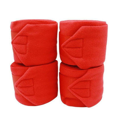 4pcs/ Pack Thick Fleece Horse Leg Wraps Adhesive Horse Leg Wraps