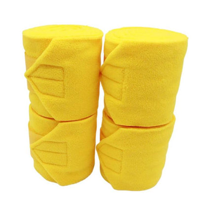 4pcs/ Pack Thick Fleece Horse Leg Wraps Adhesive Horse Leg Wraps