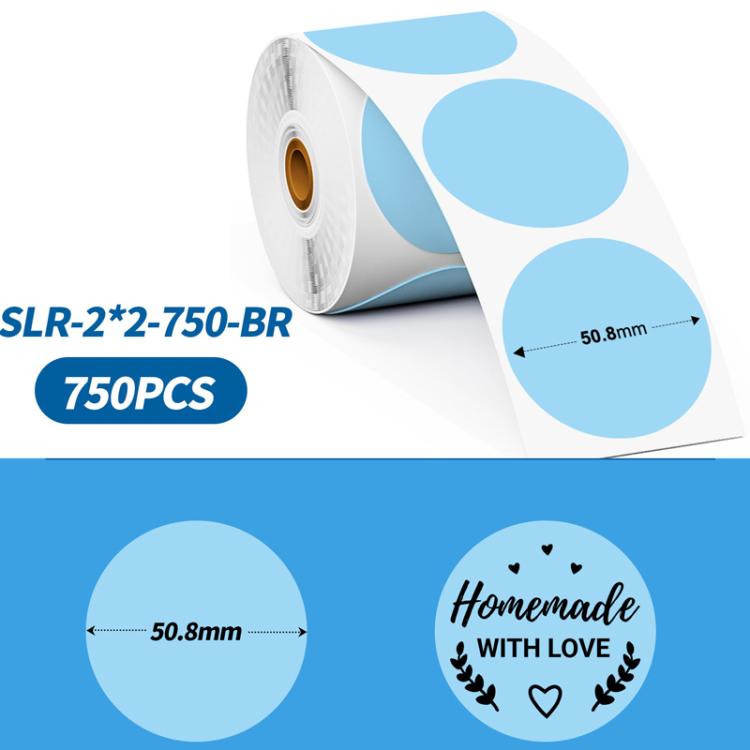 Phomemo 2-Inch Round Adhesive Labels For PM241-BT/PM246S/D520-BT Printer, LASER-SILVER-BLACK-400pcs, > LASER-GOLD-BLACK-400pcs, WHITE-BLACK-750pcs, PINK-BLACK-750pcs, YELLOW-BLACK-750pcs, BLUE-BLACK-750pcs, ORANGE-BLACK-750pcs, WHITE-BLUE-750pcs