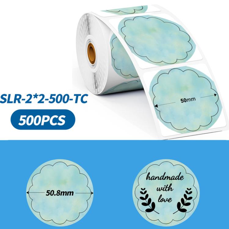 Phomemo 2-Inch Round Adhesive Labels For PM241-BT/PM246S/D520-BT Printer, LASER-SILVER-BLACK-400pcs, > LASER-GOLD-BLACK-400pcs, WHITE-BLACK-750pcs, PINK-BLACK-750pcs, YELLOW-BLACK-750pcs, BLUE-BLACK-750pcs, ORANGE-BLACK-750pcs, WHITE-BLUE-750pcs