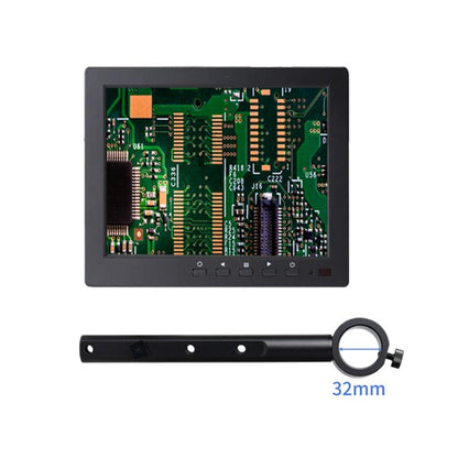 Industrial Grade IPS Microscope Monitor, US Plug, 8 Inch with 25mm Mounting Bar, 8 Inch with 32mm Mounting Bar, 10 Inch with 25mm Mounting Bar, 10 Inch with 32mm Mounting Bar, 11.6 Inch with 25mm Mounting Bar, 11.6 Inch with 32mm Mounting Bar