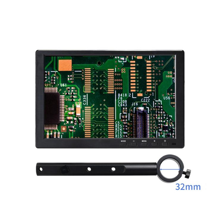 Industrial Grade IPS Microscope Monitor, US Plug, 8 Inch with 25mm Mounting Bar, 8 Inch with 32mm Mounting Bar, 10 Inch with 25mm Mounting Bar, 10 Inch with 32mm Mounting Bar, 11.6 Inch with 25mm Mounting Bar, 11.6 Inch with 32mm Mounting Bar