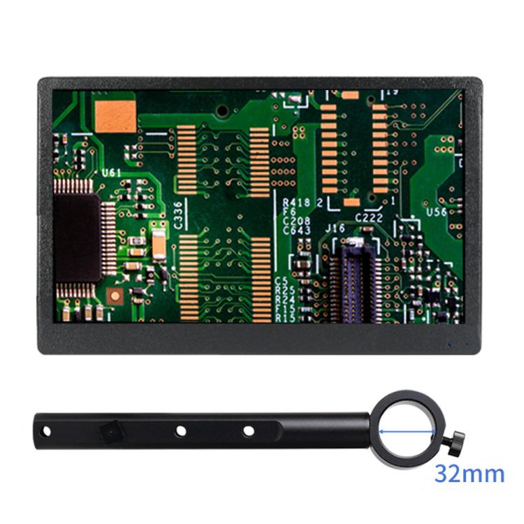 Industrial Grade IPS Microscope Monitor, US Plug, 8 Inch with 25mm Mounting Bar, 8 Inch with 32mm Mounting Bar, 10 Inch with 25mm Mounting Bar, 10 Inch with 32mm Mounting Bar, 11.6 Inch with 25mm Mounting Bar, 11.6 Inch with 32mm Mounting Bar
