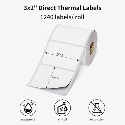 Phomemo 3 x 2 Inch Shipping Label Stickers for PM241-BT/PM246S/D520-BT Printer, White-1240Sheets, Y1-Yellow-500Sheets, Y2-Yellow-500Sheets, Z2-Brown-500Sheets (, PY1-Pink-500Sheets, PY2-Pink-500Sheets