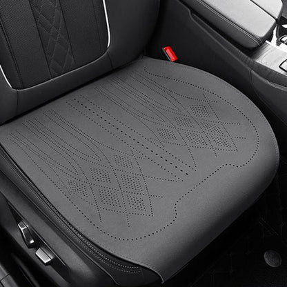 ZD25A Universal Suede Car Seat Cushion Summer Breathable Double-Sided Seat Pad, Front Row Black, Front Row Orange, Front Row Grey, Back Row Black, Back Row Orange, Back Row Grey