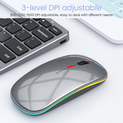iMICE WK-102 Type-C Rechargeable Dual-Mode Wireless Keyboard and Mouse Set