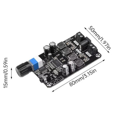 High Power Adjustable Audio Amplifier Board TPA3118D2 Bluetooth 5.0 HD Audio Amplifier Board, XH-A415