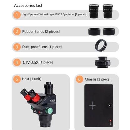 With Base Model 0.5X Microscope Smartphone Motherboard Chip Repair Tool, YCS 7060X