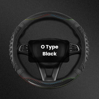 Honeycomb Car Steering Wheel Cover No-Sew Universal Steering Wheel Protector, O Type Blue, O Type Dark Blue, O Type Black, O Type Red, O Type Coffee, D Type Blue, D Type Dark Blue, D Type Black, D Type Red, D Type Coffee