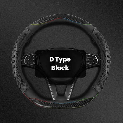 Honeycomb Car Steering Wheel Cover No-Sew Universal Steering Wheel Protector, O Type Blue, O Type Dark Blue, O Type Black, O Type Red, O Type Coffee, D Type Blue, D Type Dark Blue, D Type Black, D Type Red, D Type Coffee