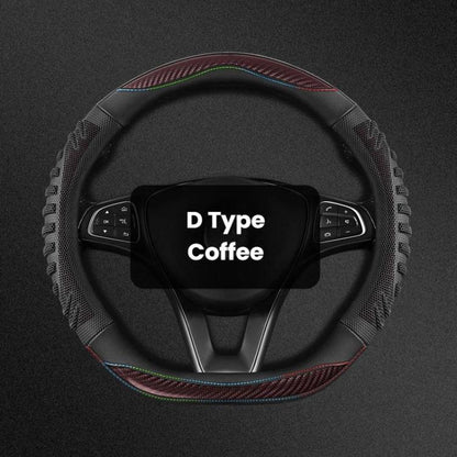 Honeycomb Car Steering Wheel Cover No-Sew Universal Steering Wheel Protector, O Type Blue, O Type Dark Blue, O Type Black, O Type Red, O Type Coffee, D Type Blue, D Type Dark Blue, D Type Black, D Type Red, D Type Coffee