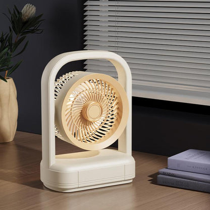 Desktop Wall-Mounted Electric Fan With Light Air Circulation Fan