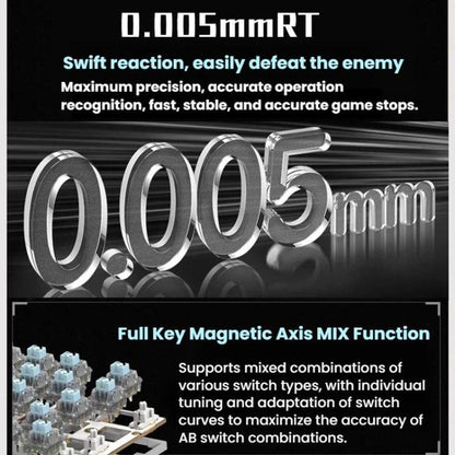 H60 Pro Bluetooth Wireless Triple-Mode Gaming Keycap Cutout Magnetic Axis Keyboard