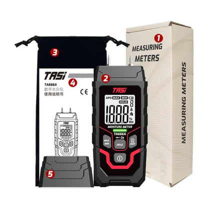 Wood Moisture Meter Rapid Moisture Content Tester, TA666A