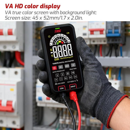 Digital Fully Automatic Smart Burn-Proof Multifunction Large-Screen Multimeter Voltage Resistance Frequency Tester, TASI TA807A, TASI TA807B With Capacitance Test