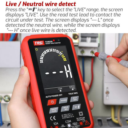 Large Screen Digital Fully Automatic Smart Multimeter, TASI TA805A Battery-powered, TASI TA805B Rechargeable