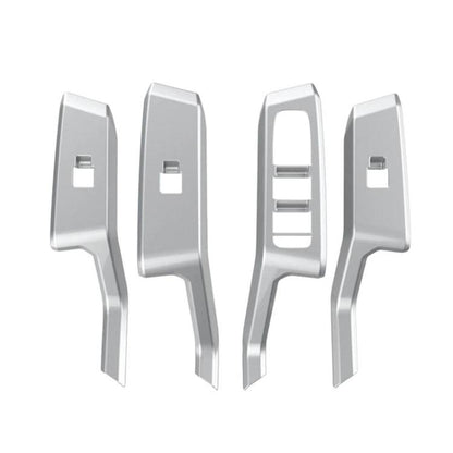 4pcs / Set For Toyota RAV4 / Wildlander Car Window Switch Panel Decorative Sticker, LHD Silver, LHD Black, LHD Carbon Fiber, RHD Silver, RHD Black, RHD Carbon Fiber