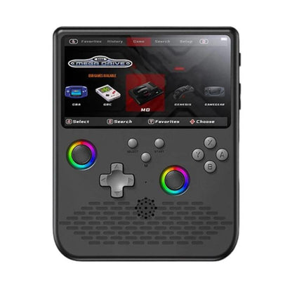 H5 5 Inch IPS HD Handheld Game Console With RGB Ambient Light Retro Mini Arcade, Portable Game Machine, Black Body Grey Key 64G, White Body Purple Key 64G, Black Body Purple Key 64G, White Body White Key 64G, Black Body Grey Key 128G