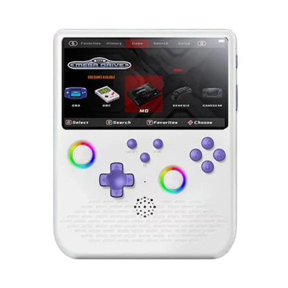 H5 5 Inch IPS HD Handheld Game Console With RGB Ambient Light Retro Mini Arcade, Portable Game Machine, Black Body Grey Key 64G, White Body Purple Key 64G, Black Body Purple Key 64G, White Body White Key 64G, Black Body Grey Key 128G