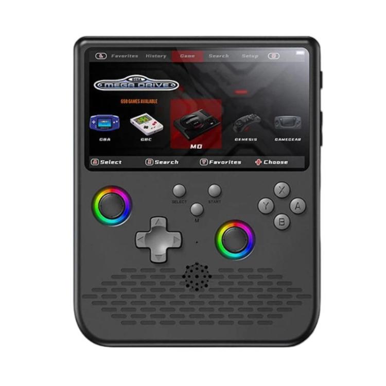 H5 5 Inch IPS HD Handheld Game Console With RGB Ambient Light Retro Mini Arcade, Portable Game Machine, Black Body Grey Key 64G, White Body Purple Key 64G, Black Body Purple Key 64G, White Body White Key 64G, Black Body Grey Key 128G