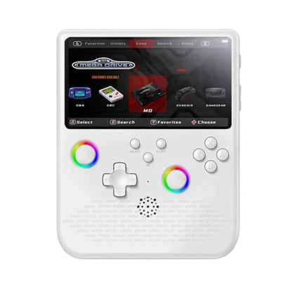 H5 5 Inch IPS HD Handheld Game Console With RGB Ambient Light Retro Mini Arcade, Portable Game Machine, Black Body Grey Key 64G, White Body Purple Key 64G, Black Body Purple Key 64G, White Body White Key 64G, Black Body Grey Key 128G