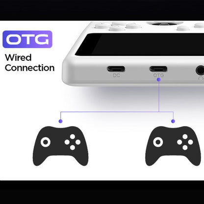 H5 5 Inch IPS HD Handheld Game Console With RGB Ambient Light Retro Mini Arcade, Portable Game Machine, Black Body Grey Key 64G, White Body Purple Key 64G, Black Body Purple Key 64G, White Body White Key 64G, Black Body Grey Key 128G