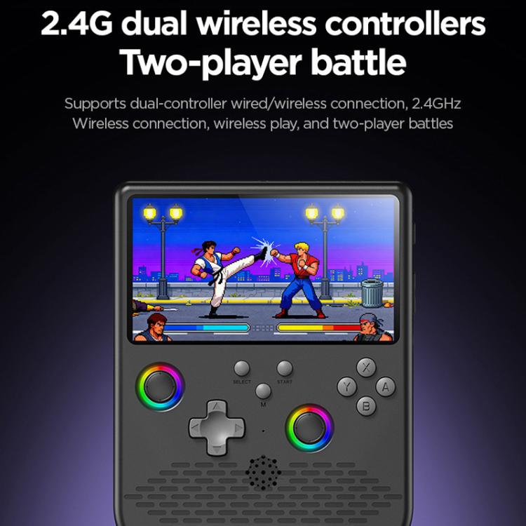 H5 5 Inch IPS HD Handheld Game Console With RGB Ambient Light Retro Mini Arcade, Portable Game Machine, Black Body Grey Key 64G, White Body Purple Key 64G, Black Body Purple Key 64G, White Body White Key 64G, Black Body Grey Key 128G