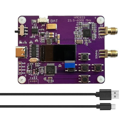 23.5MHz-6000MHz Button-operated RF Signal Generator With OLED Screen Display HMC833, Signal Generator