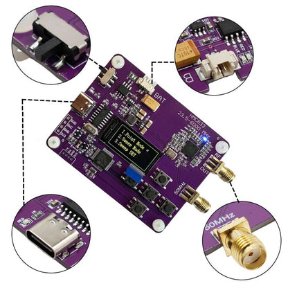 23.5MHz-6000MHz Button-operated RF Signal Generator With OLED Screen Display HMC833, Signal Generator
