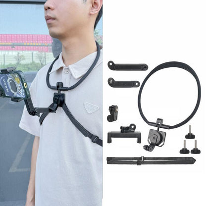 POV Neck Mount For Cell Phone & Action Camera Quick-Release Neck Holder With Extension Rod, Standard, Standard With Fixed Strap, Extra Large, Extra Large With Strap