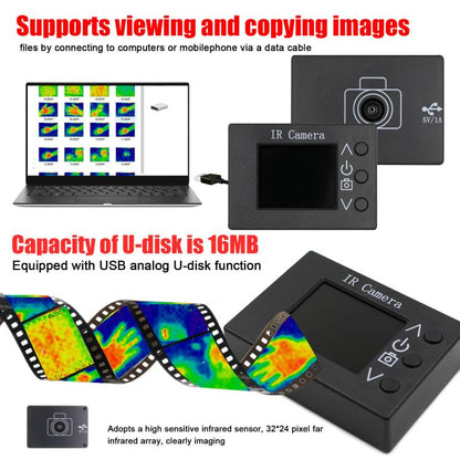 MLX90640 1.8-Inch LCD Digital Infrared Thermal Imager DIY Inspection Tool, MLX90640