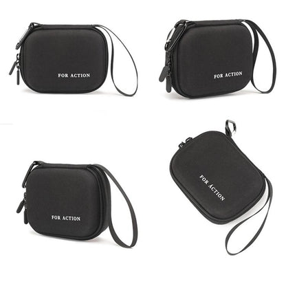 For DJI Osmo Action 6 Standard Combo Hard Carrying Case Portable Travel Storage Bag With Carabiner & Hand Strap