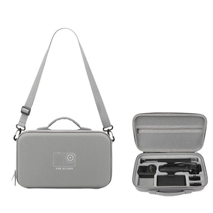 For DJI Osmo Action 6 Adventure Combo Carrying Case Portable Shoulder Bag Battery Handle & 1.5m Extension Rod, Cage Compatible