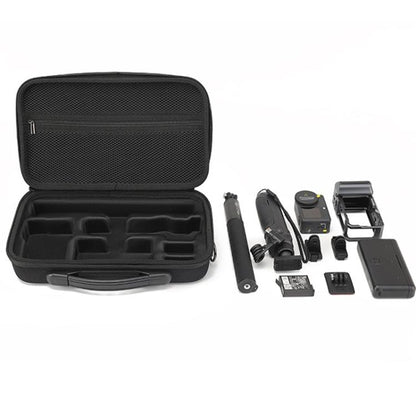 For DJI Osmo Action 6 Adventure Combo Carrying Case Portable Shoulder Bag Battery Handle & 1.5m Extension Rod, Cage Compatible