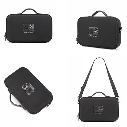 For DJI Osmo Action 6 Adventure Combo Carrying Case Portable Shoulder Bag Battery Handle & 1.5m Extension Rod, Cage Compatible