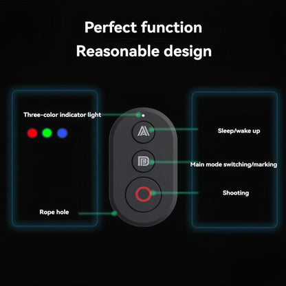 Action Camera Bluetooth Remote Control For Insta360 X5 / X4 / X3 / GO3S / Ace Pro2