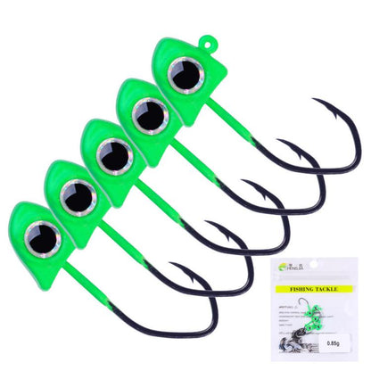 Micro Triangle Jig Head Hook Root Fishing Lure Mini Ultra Small Hook, HENGJIA JI048 5pcs /Pack 0.85g, HENGJIA JI049 5pcs /Pack 1.75g, HENGJIA JI050 5pcs /Pack 3.5g