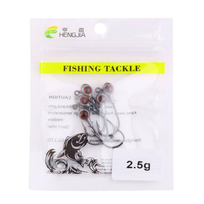 HENGJIA JI042 5pcs /Pack Jig Head Hook Saltwater Reinforced Sharp Point Fishing Hook, 2.5g, 3.5g, 5g, 7g, 10g