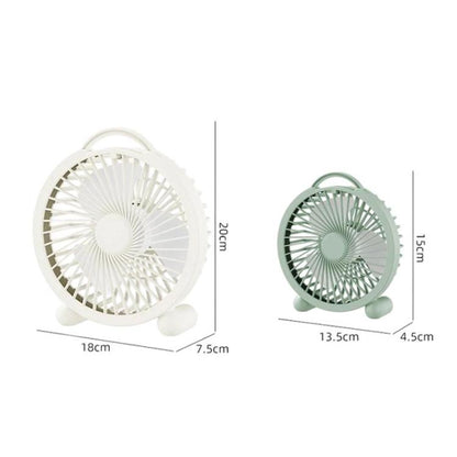Portable Desktop Fan High-Wind Table Fan For Dormitory & Office, 4 inch Plug-in White, 4 inch Plug-in Green, 4 inch Plug-in Pink, 6 inch Rechargeable White, 6 inch Rechargeable Green, 6 inch Rechargeable Pink