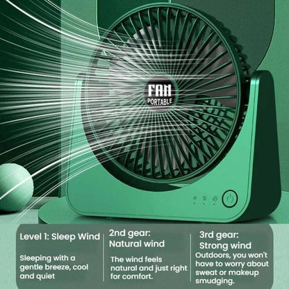 6 Inch Desktop Fan With 3 Speed Settings Summer Quiet Desktop Air Circulator Fan