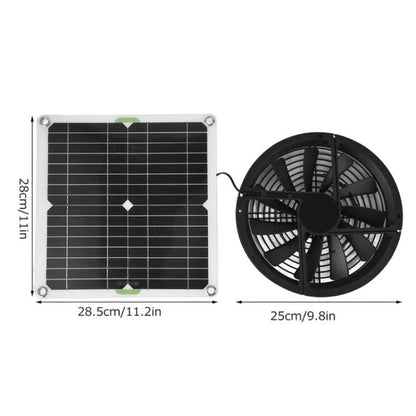 Single Crystal Solar Panel Fan For Greenhouses, Kitchens, Chicken Coops