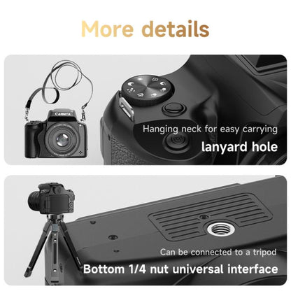 4K Flip-Screen High-Definition Waist-Level Viewfinder SLR Digital Camera, DC207, DC20 + Flash + CPL Lens + Lens Hood + Handheld Tripod