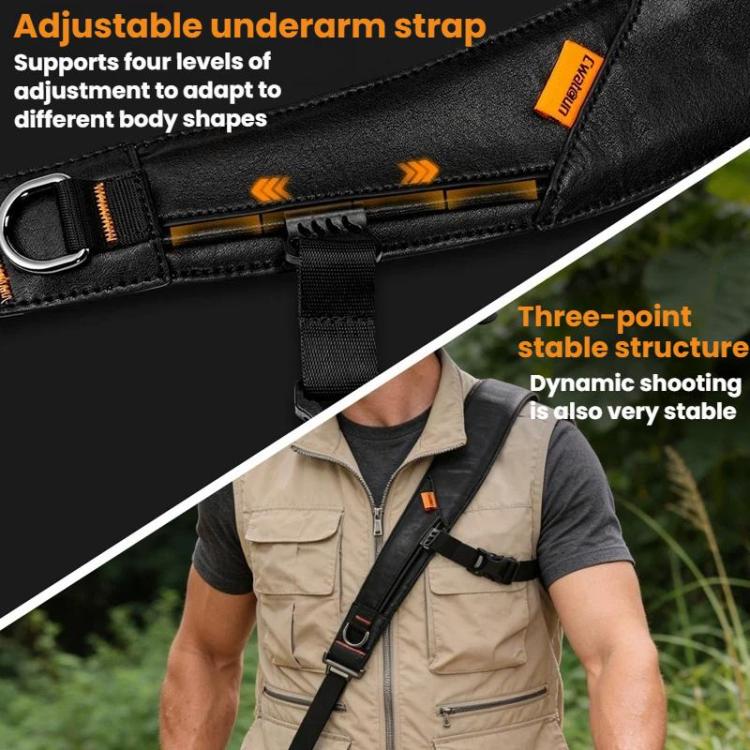 Cwatcun D275 Universal Camera Shoulder Strap Outdoor Anti-Drop Quick-Release Breathable Camera Sling, D275