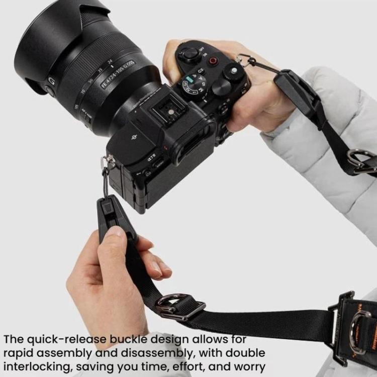 Cwatcun D275 Universal Camera Shoulder Strap Outdoor Anti-Drop Quick-Release Breathable Camera Sling, D275