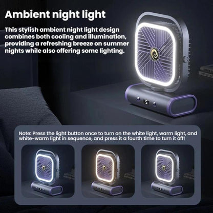 Desktop Mini Office Silent USB Wall-Mounted Fan, Gray Plug-in, Gray Rechargeable 1200mAh, Gray Rechargeable Oscillating 2400mAh, White Plug-in, White Rechargeable 1200mAh, White Rechargeable Oscillating 2400mAh