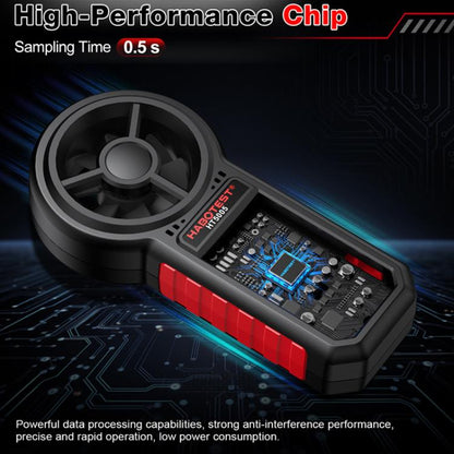 HABOTEST HT5005 Portable Digital Anemometer With Display Screen High Precision Wind Speed & Wind Temperature Tester, HT5005